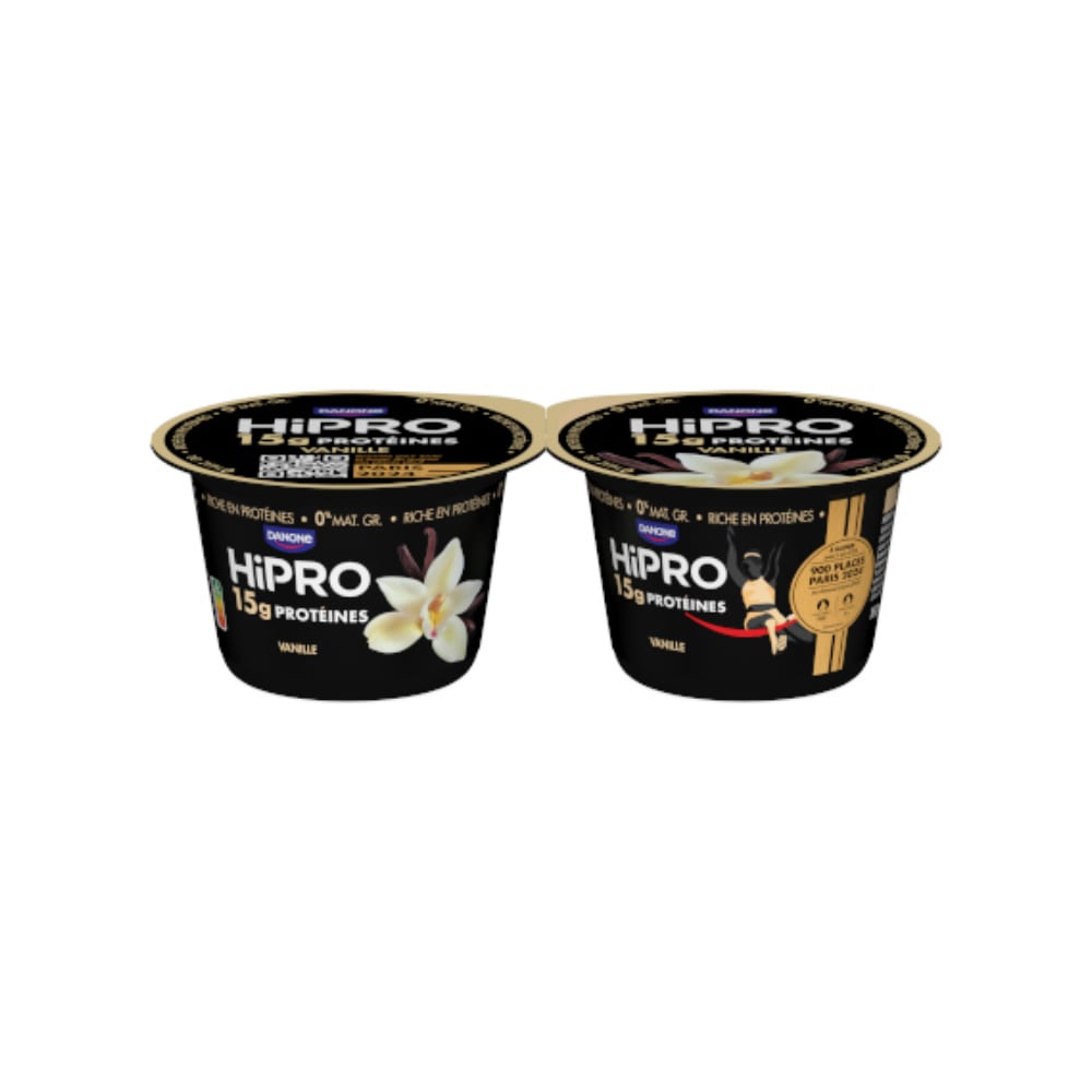 Yaourt vanille protéiné Hipro 2 x 160gr