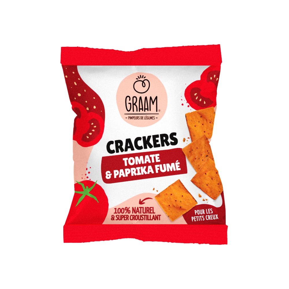 Crackers tomate et paprika fumé Graam 30gr x 10