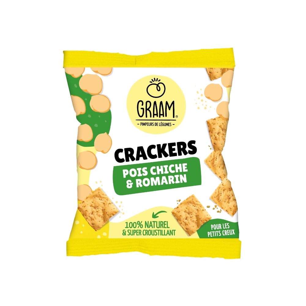 Crackers pois chiche et romarin Graam 30gr x 10