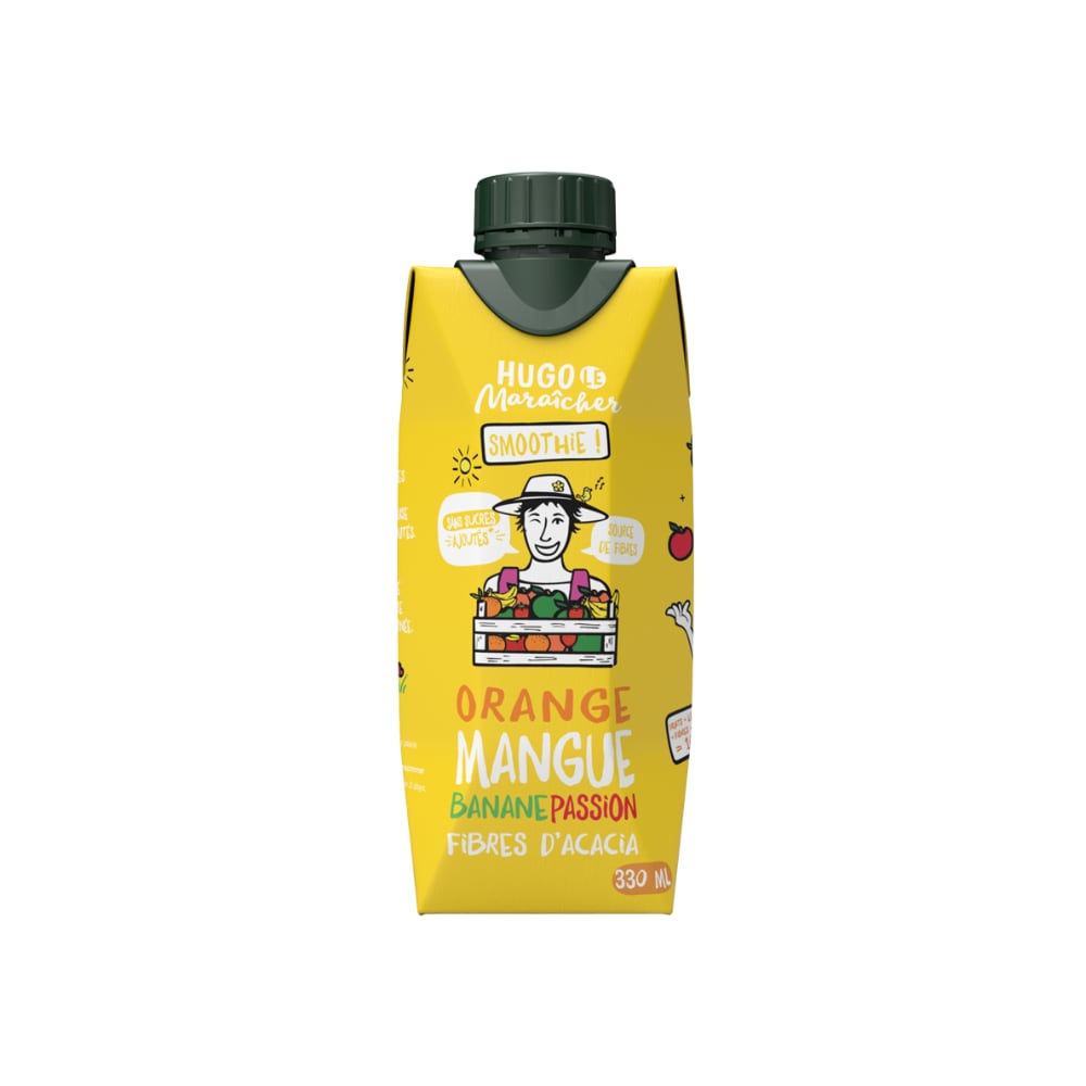 Smoothie orange mangue banane et passion Hugo Le Maraîcher 33cl x 12