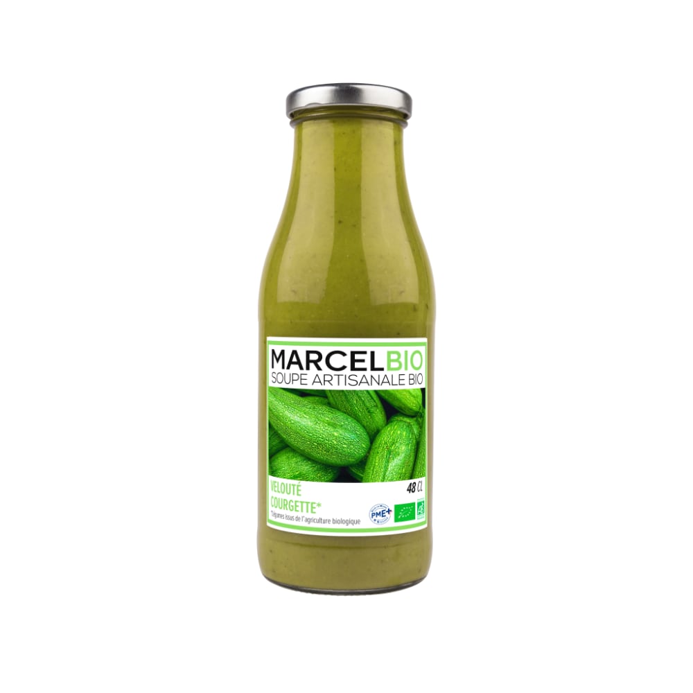Soupe artisanale bio velouté de courgettes Marcel Bio 48cl