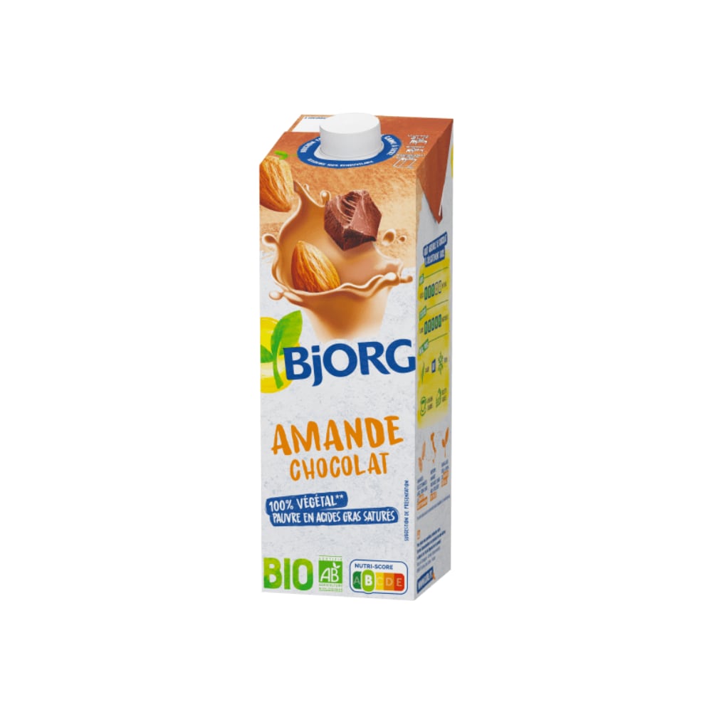 Boisson végétale aux amandes et chocolat bio Bjorg 1 litre