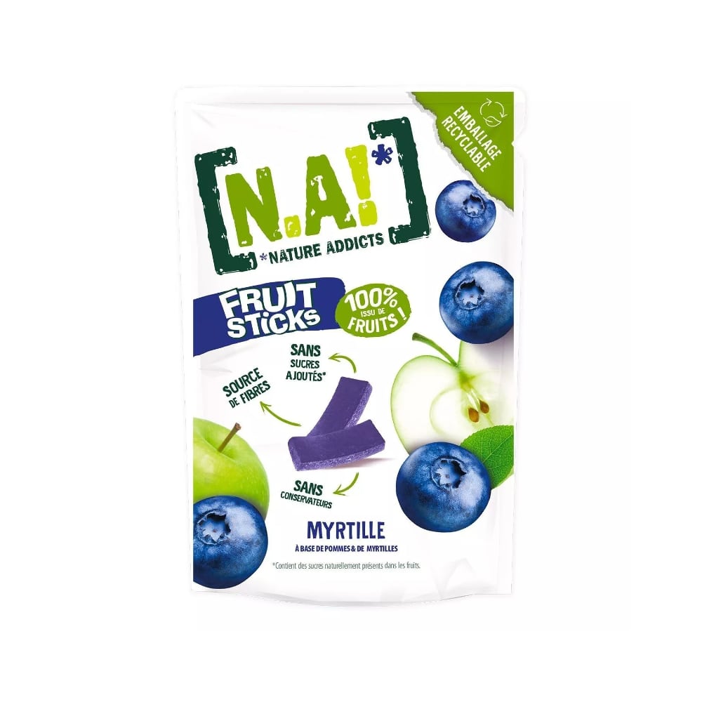 Fruit Sticks pommes myrtilles Na! 40g