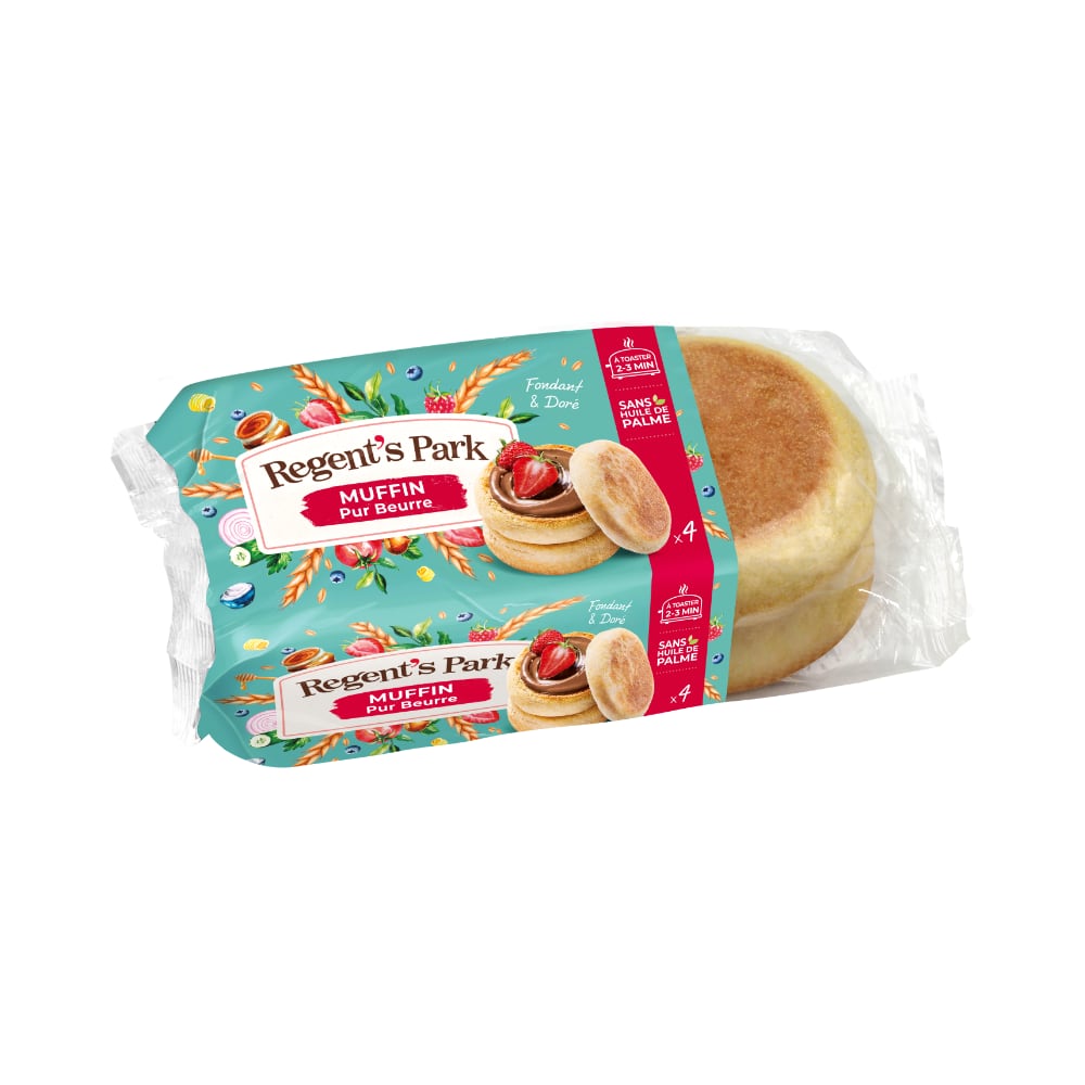 Muffins pur beurre Regent's Park 4 pièces pour 250gr
