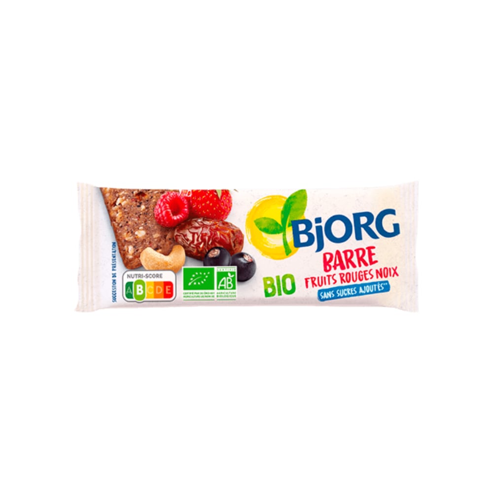 Barre fruits rouge Bjorg bio 30gr x 25