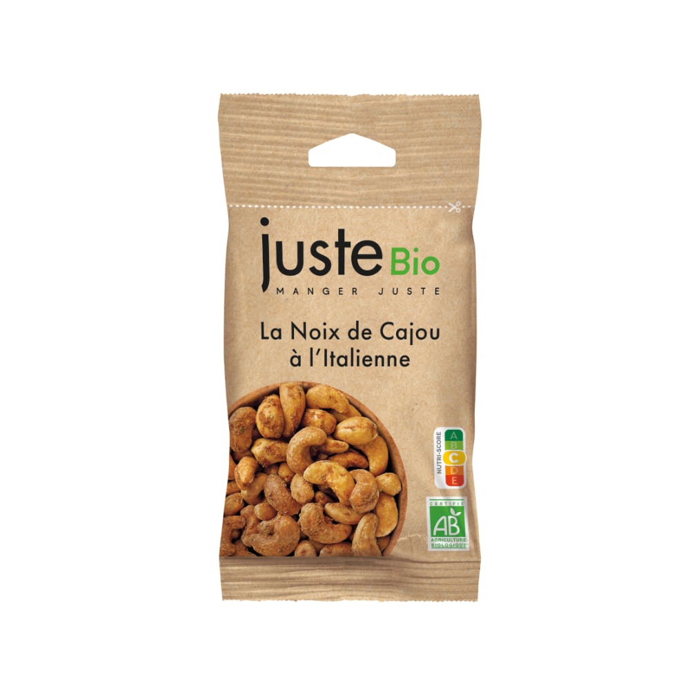 La noix de cajou à l’italienne bio JusteBio 35gr