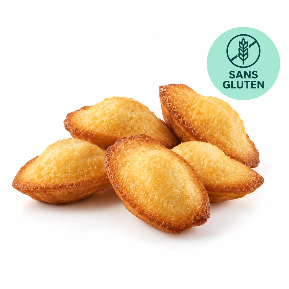 Madeleine sans gluten 5 pièces de 30 gr