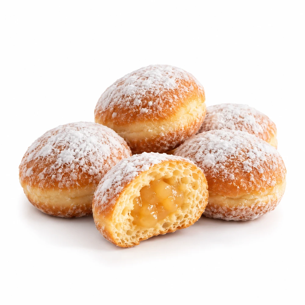 Minis beignets fourrés aux pommes 5 pièces de 25gr