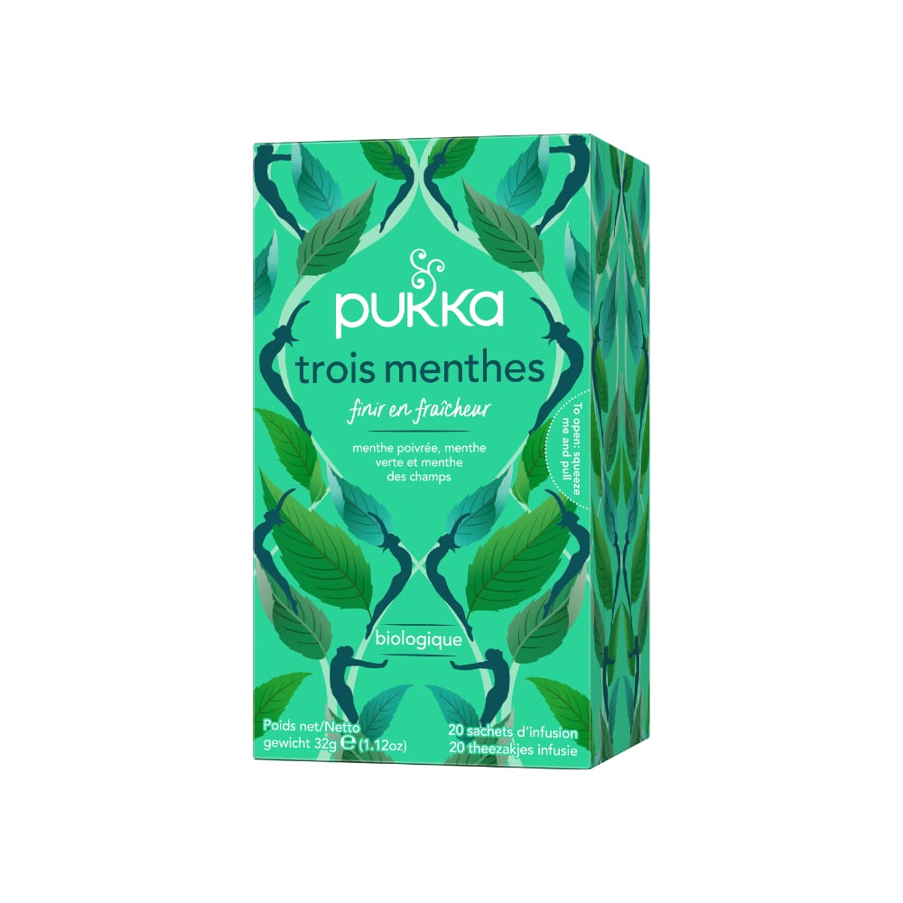 Infusion trois menthes bio Pukka 20 sachets