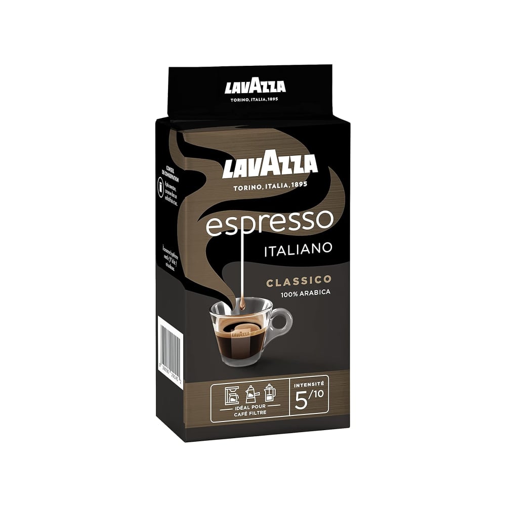 Café moulu espresso italiano 100% arabica Lavazza 250gr