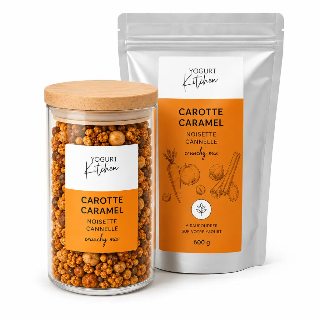 Toping carotte caramel noisette cannelle Yogurt Kitchen 600gr