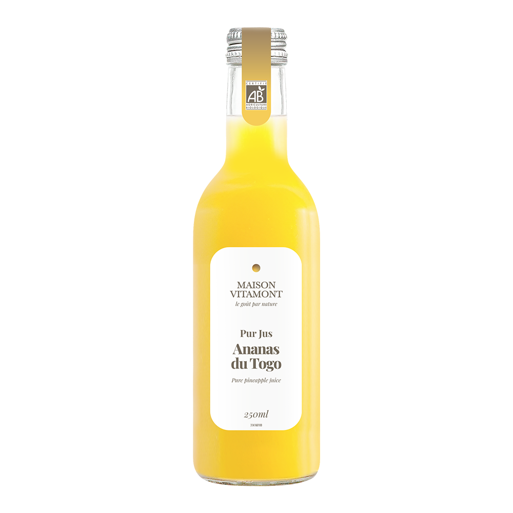 Pur jus d'ananas du Togo Maison Vitamont 25cl x 12  