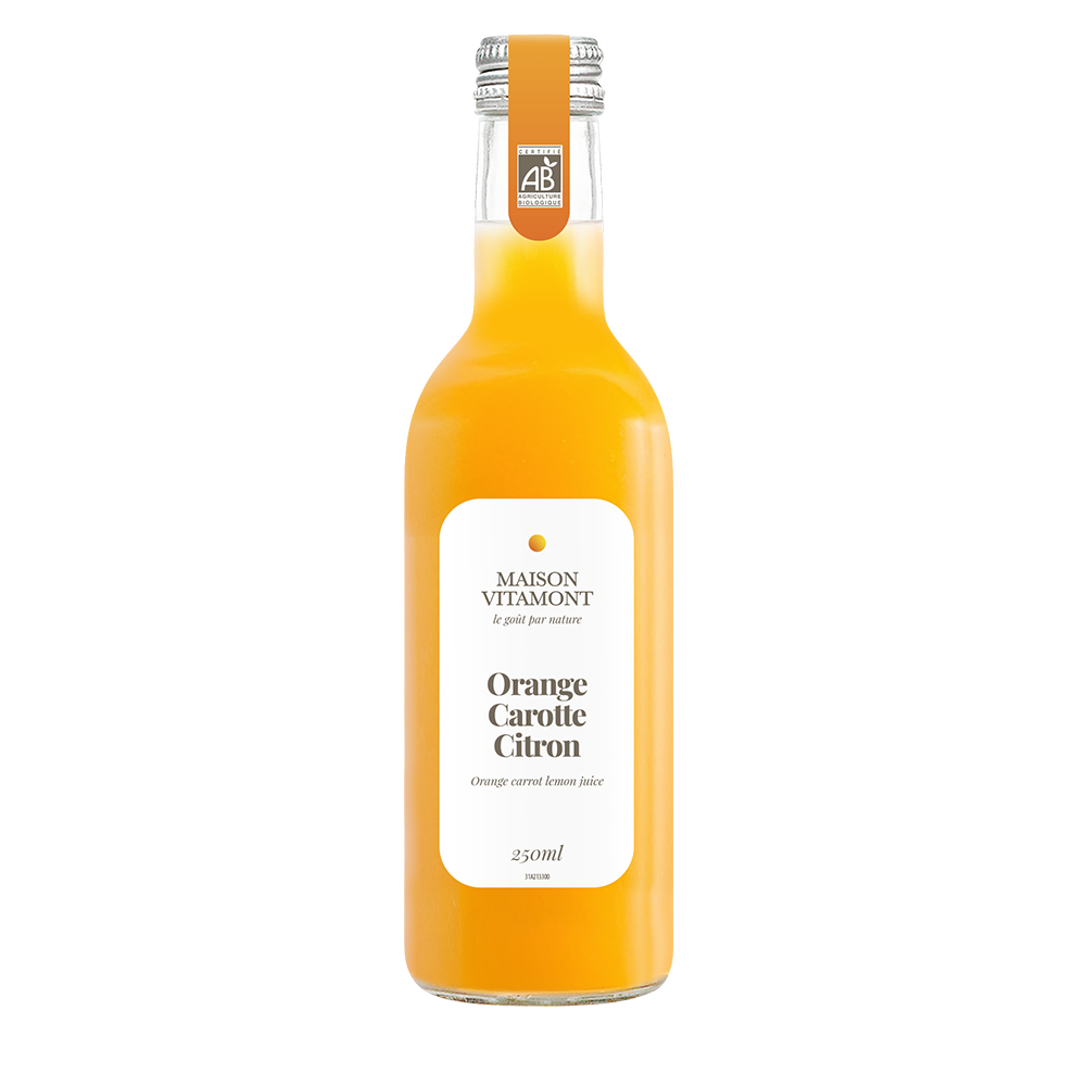 Jus d'orange carotte et citron Maison Vitamont 25cl x 12 