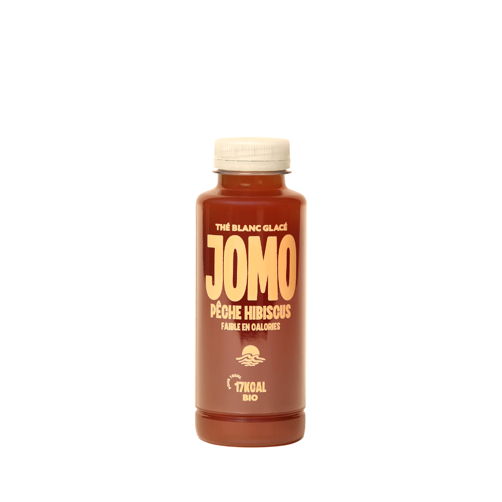 Thé blanc glacé pêche hibiscus bio Jomo 35cl x 12