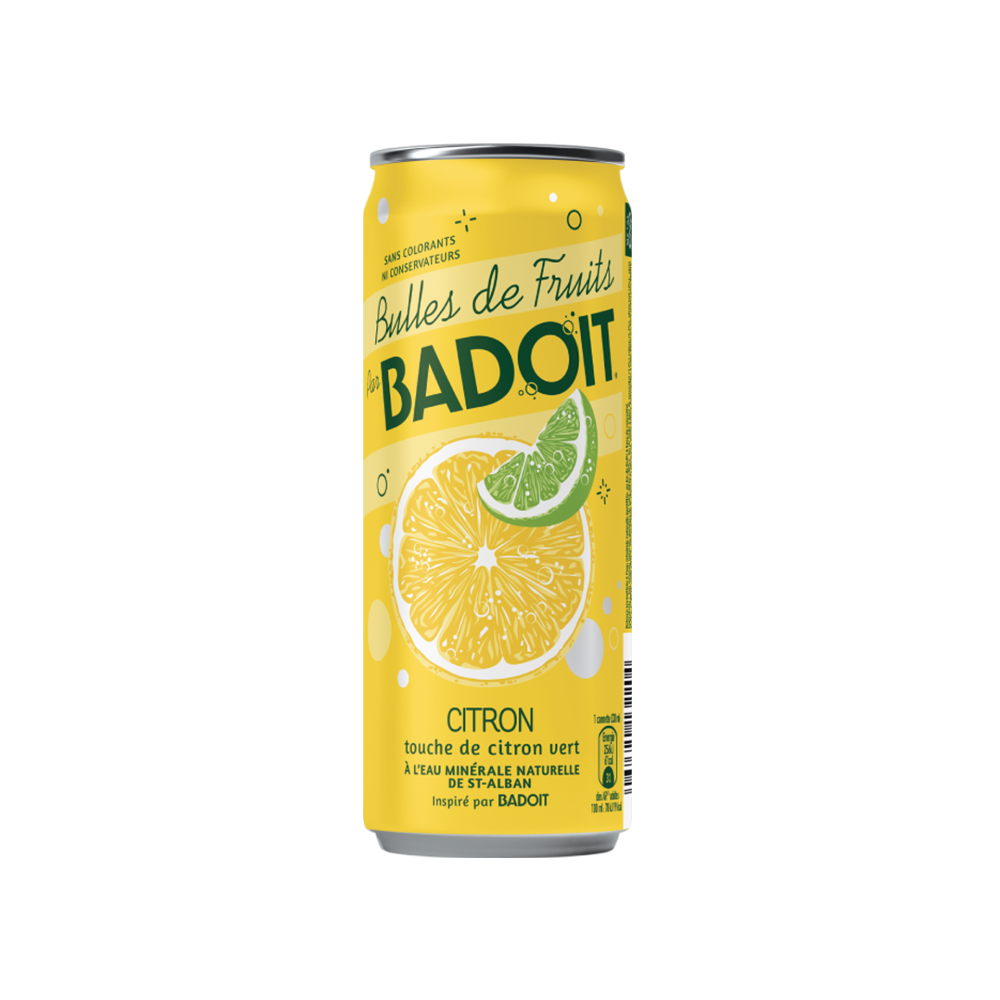 Badoit bulles de fruits citron 33cl x 24