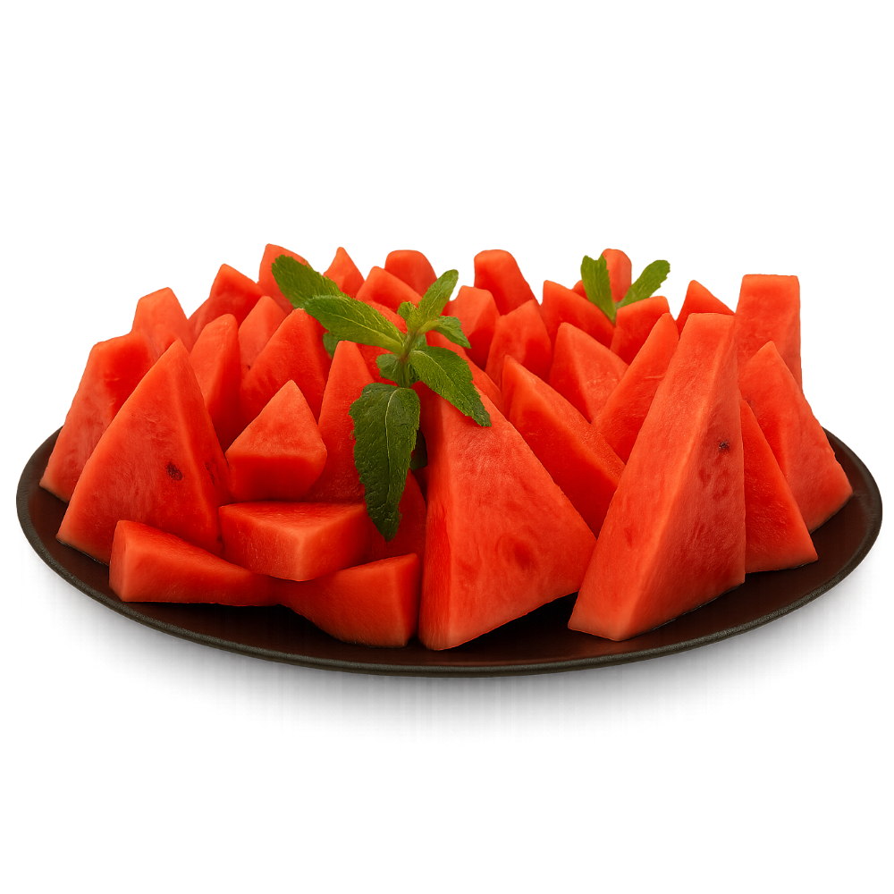 Plateau de pastèque fraîche coupée 8-10 personnes - fraîcheur estivale