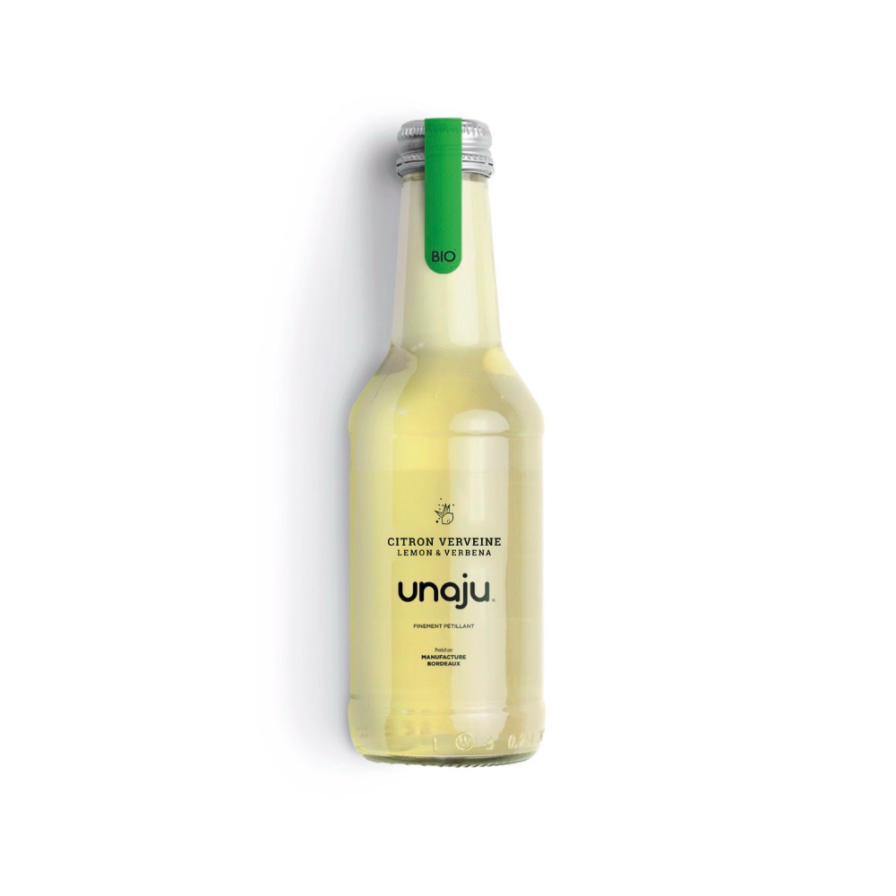 Boisson pétillante infusée citron verveine bio Unaju 25cl x 12