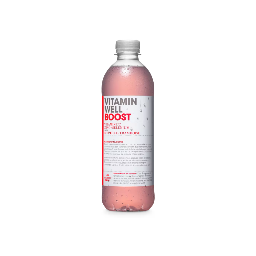 Vitamin Well boost myrtille framboise 500ml x 12