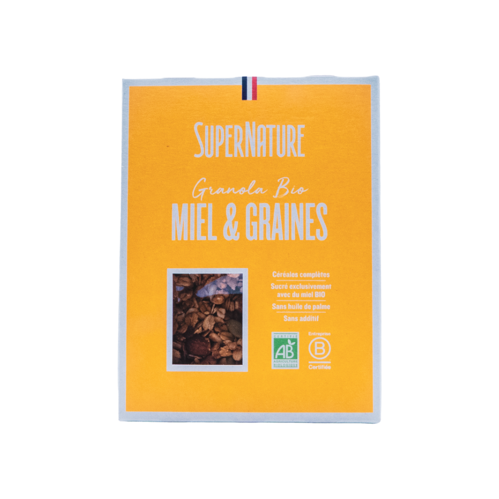 Granola miel et graines bio Super Nature Catherine Kluger 350gr