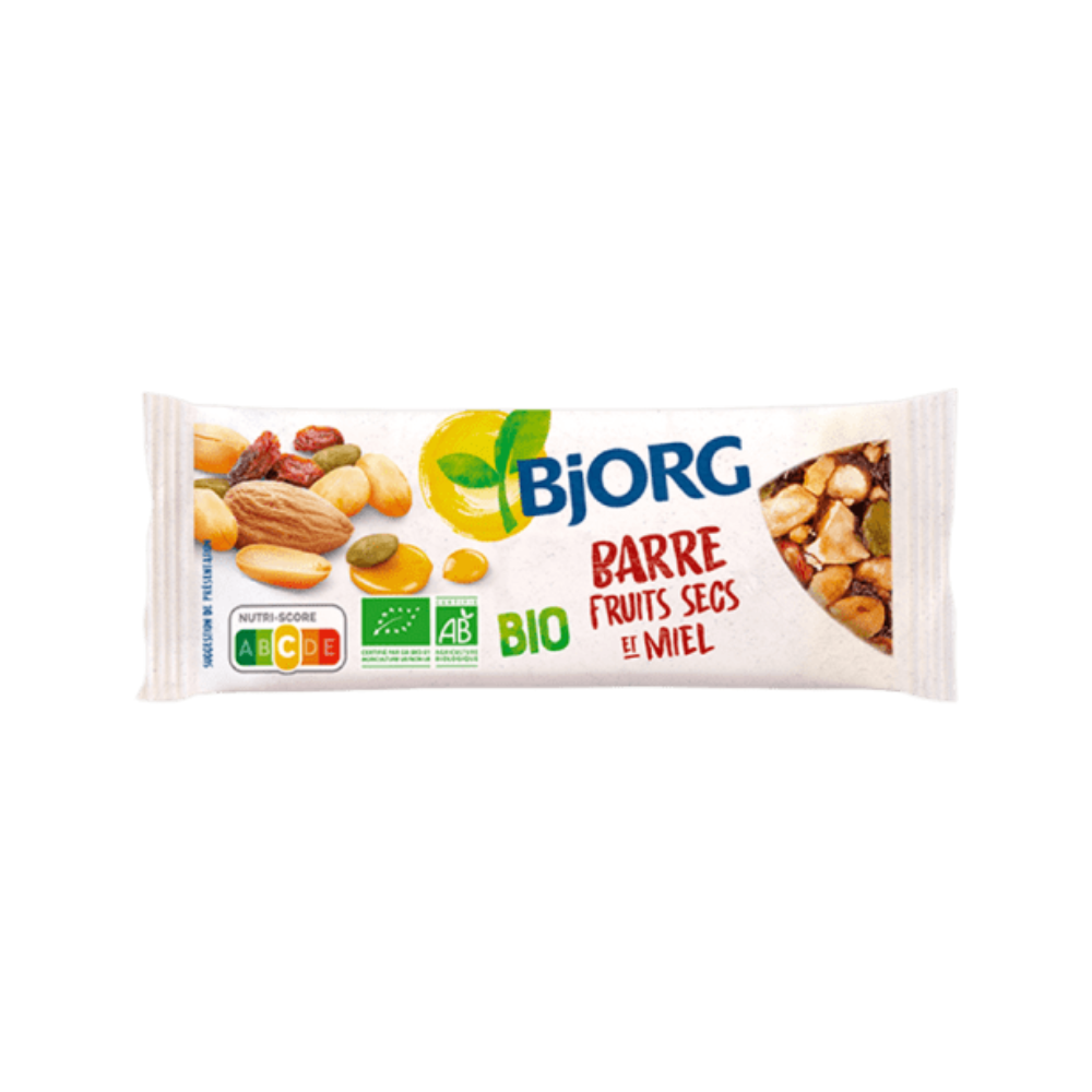 Barre fruits secs et miel Bjorg bio 25gr x 30