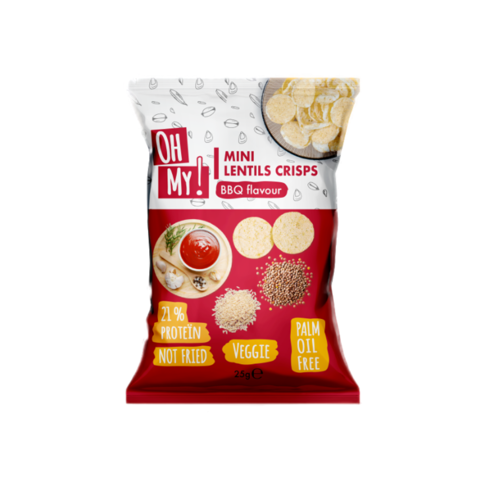 Chips de lentilles goût bbq Oh My 25gr