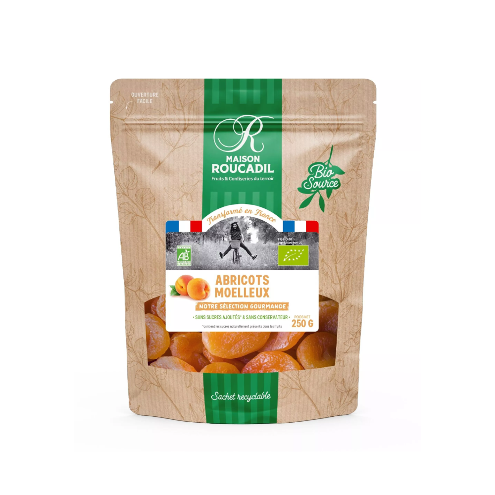 Abricots moelleux bio Maison Roucadil sachet de 250gr