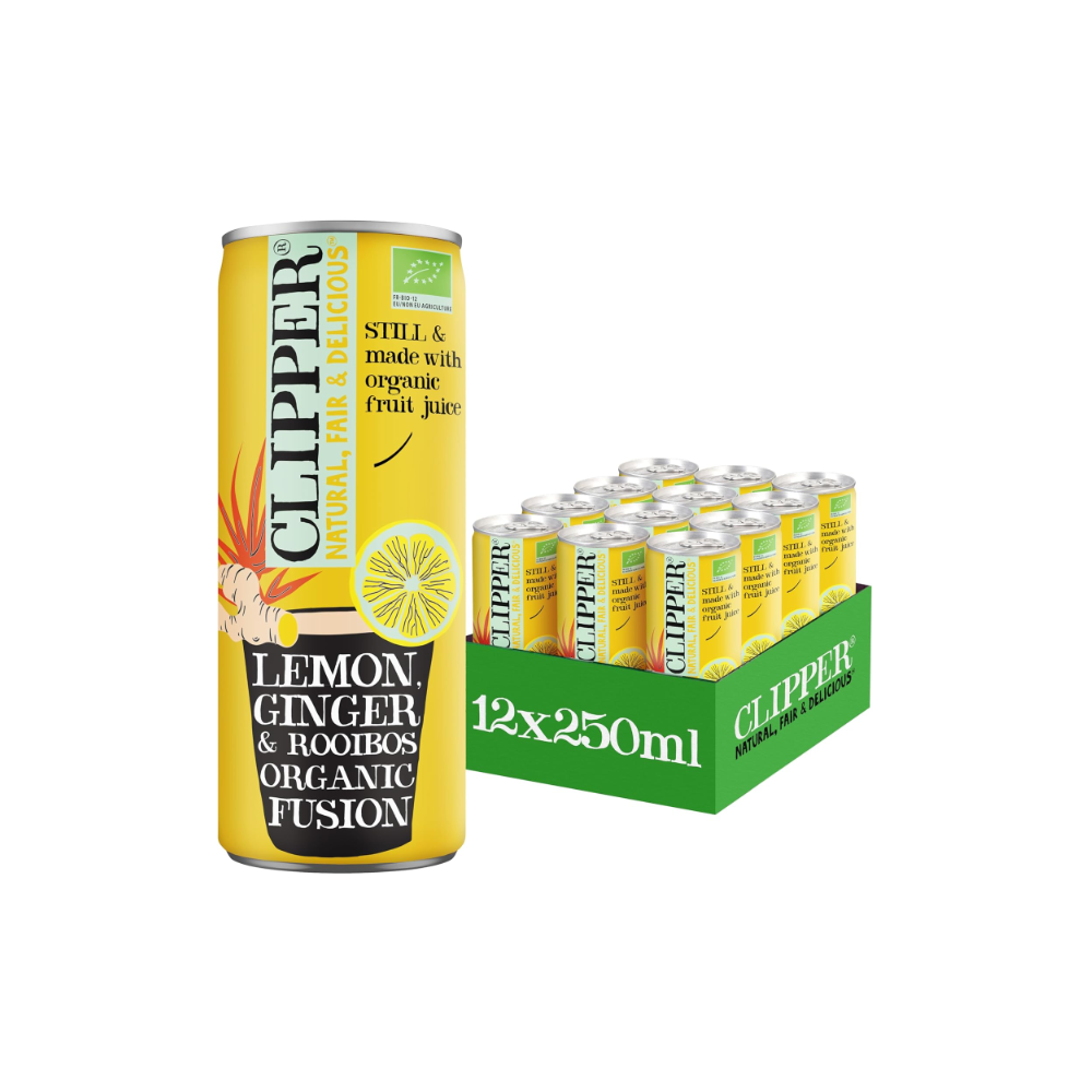 Infusion glacée citron gingembre rooibos bio Clipper 25cl x 12