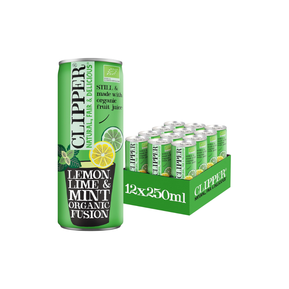 Infusion glacée menthe citron citron vert bio CLIPPER 25cl x 12