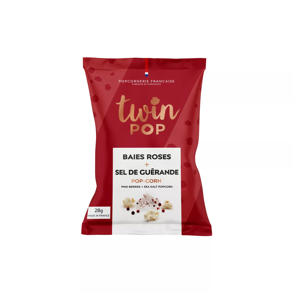 Popcorn baies roses et sel de Guérande Twinpop 28gr