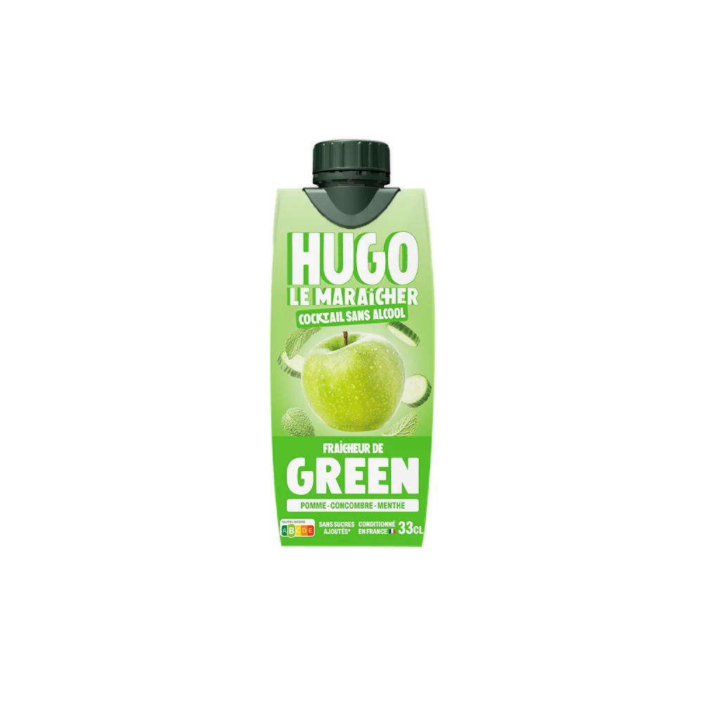 Jus de pomme concombre et menthe Hugo Le Maraîcher 33cl x 12
