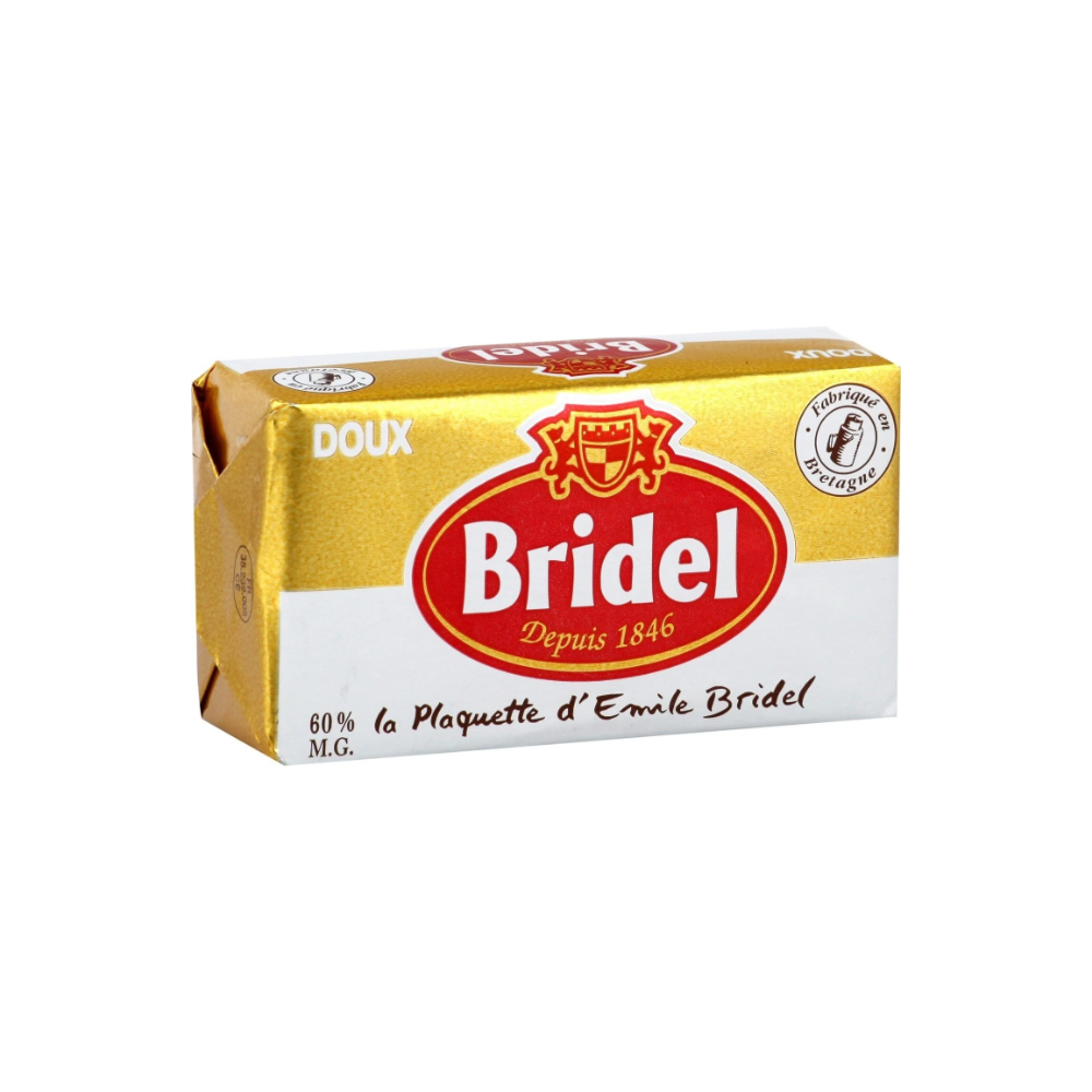 Beurre doux Bridel 250gr