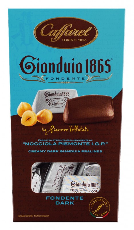Ballotin de Gianduia au chocolat noir 150gr