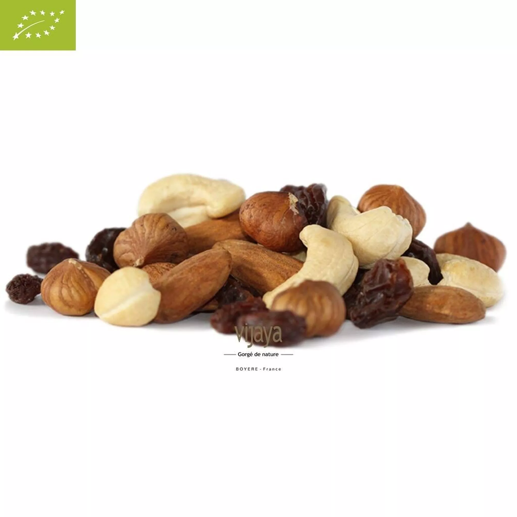 Mélange Vijaya bio (raisin, noisette, noix de cajou, amande) 5kg