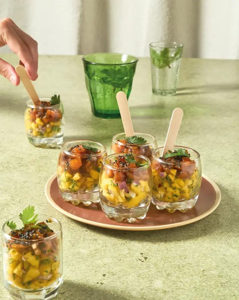 Les verrines de saumon (15 pièces)