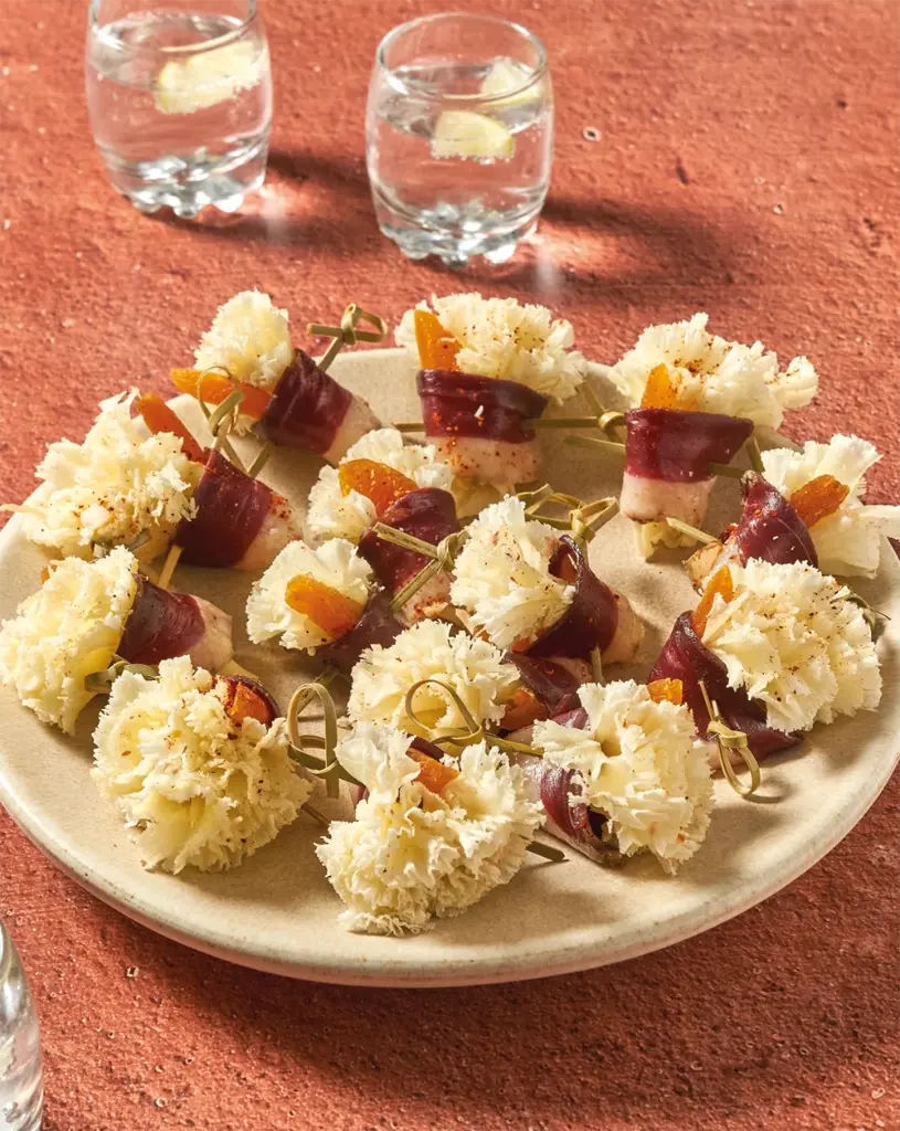 Les fleurs de fromage (16 pièces)