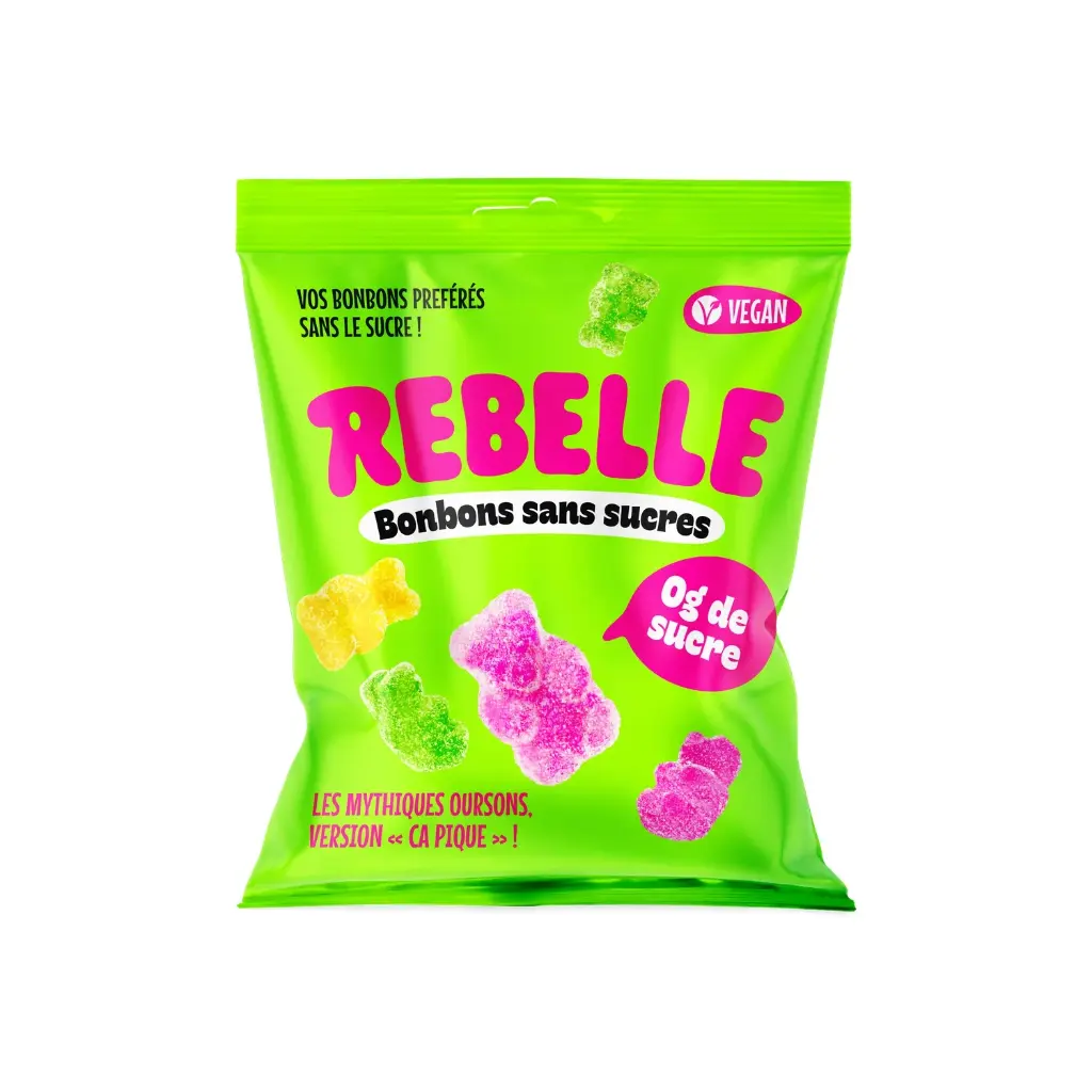 Bonbons Oursons sans sucre vegan Rebelle 50gr