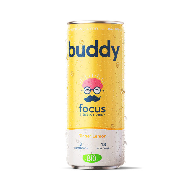 Boisson pétillante Buddy citron gingembre 25cl x 12