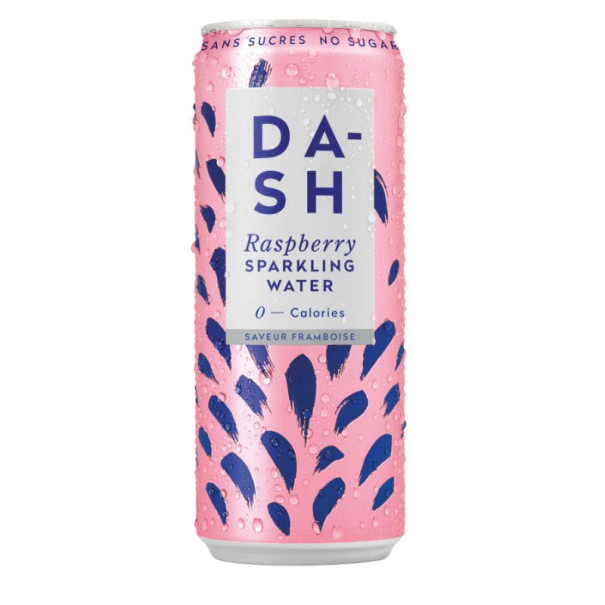 Eau pétillante framboise Dash 33cl x 12