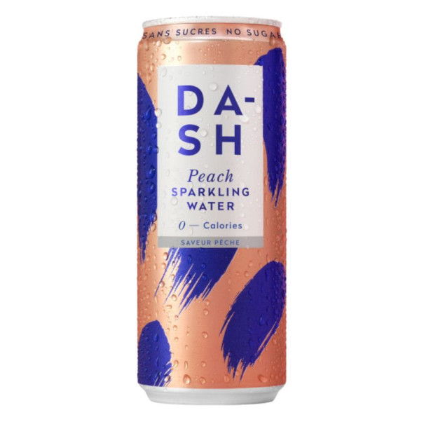 Eau pétillante pêche Dash 33cl x 12 