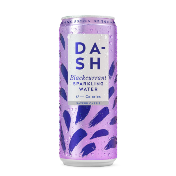 Eau pétillante cassis Dash 33cl x 12  