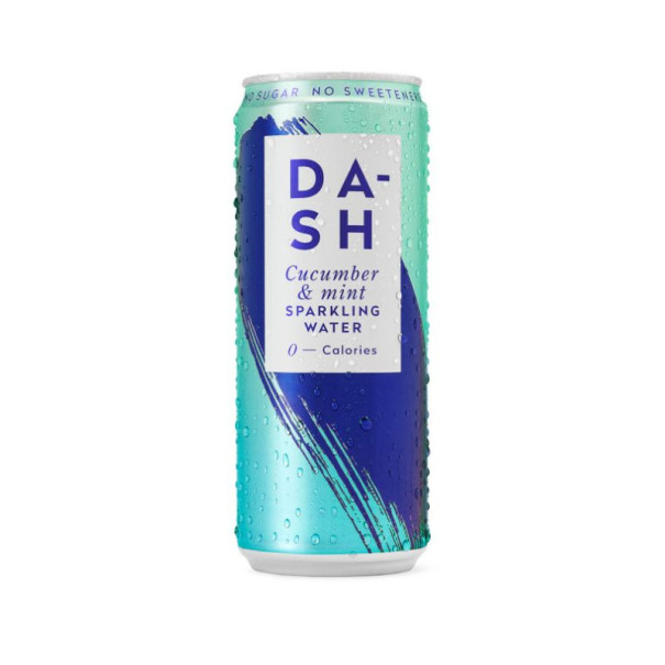 Eau pétillante concombre menthe Dash 33cl x 12   