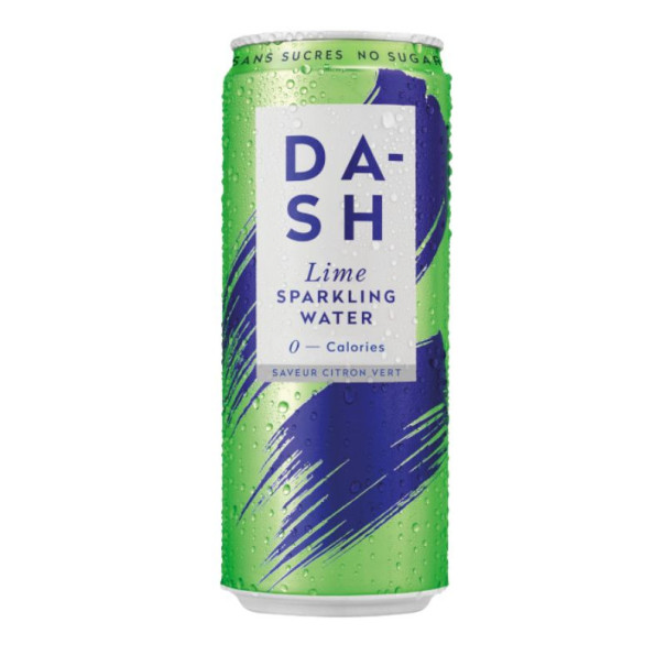 Eau pétillante citron vert Dash 33cl x 12    