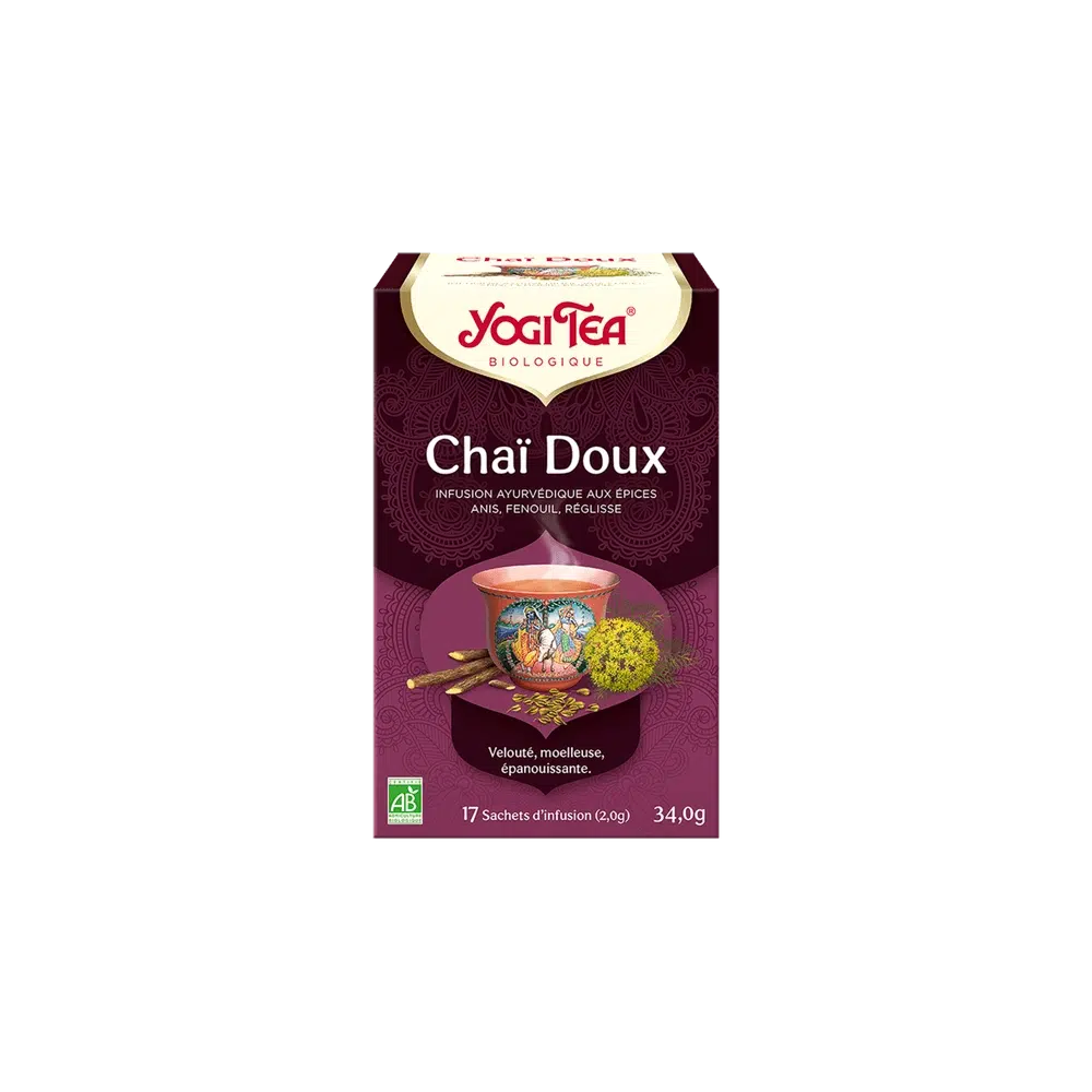Infusion chaï doux bio Yogi Tea 17 sachets