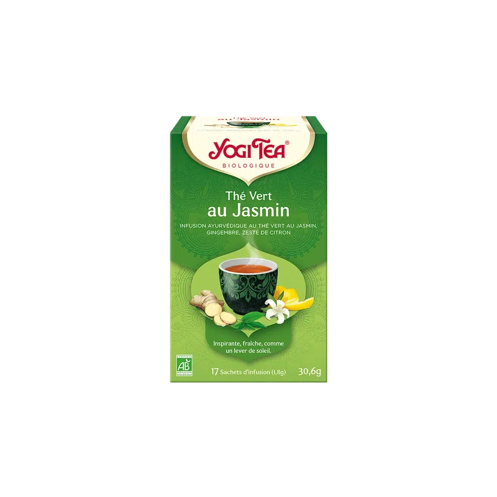 Thé vert jasmin bio Yogi Tea 17 sachets