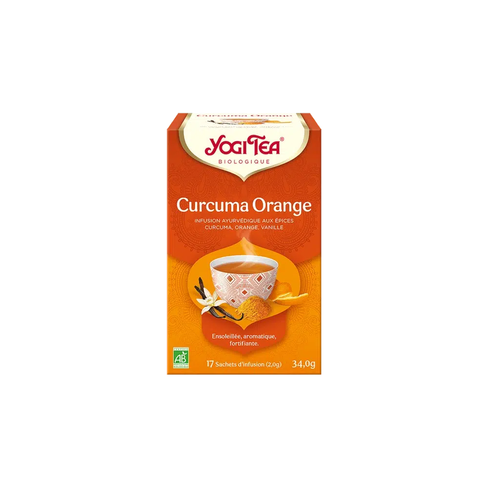 Infusion curcuma orange bio Yogi Tea 17 sachets