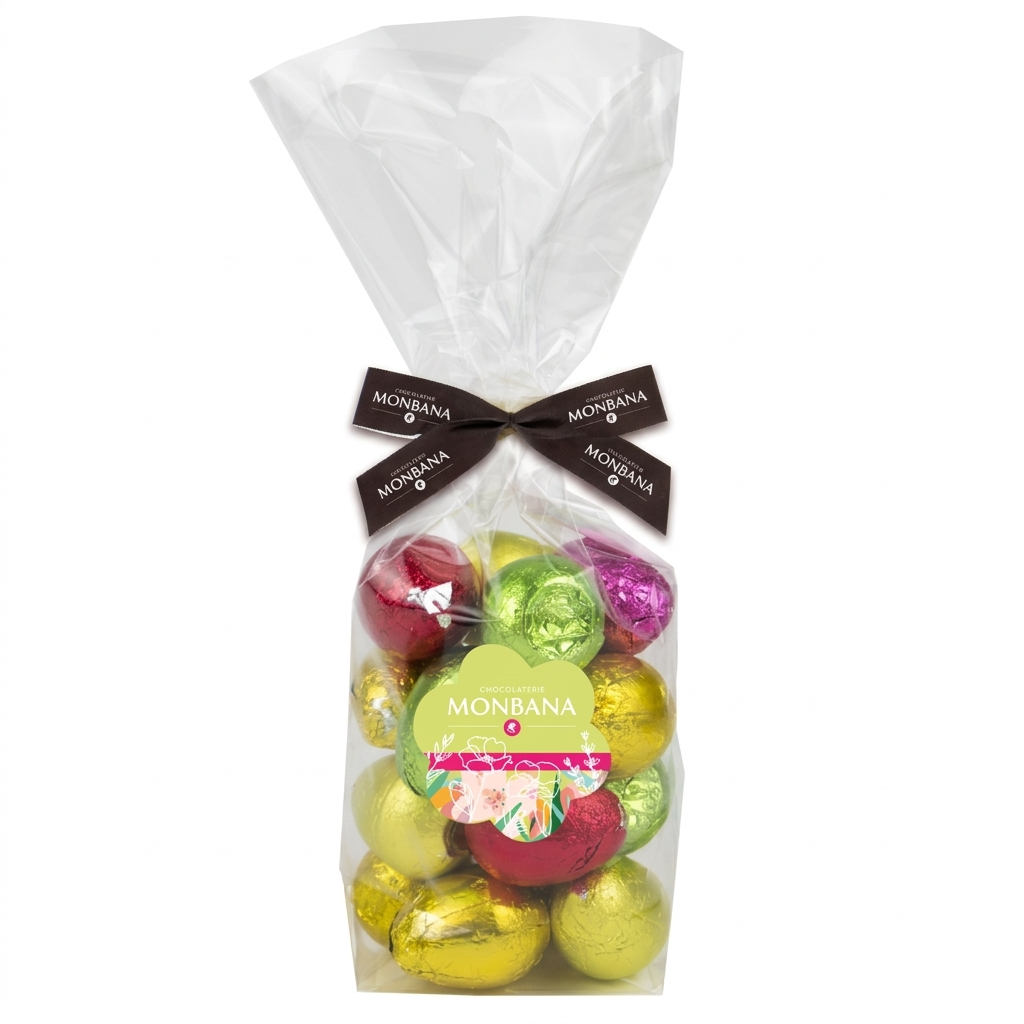 Assortiment d'oeufs pralinés de Pâques Monbana 195gr