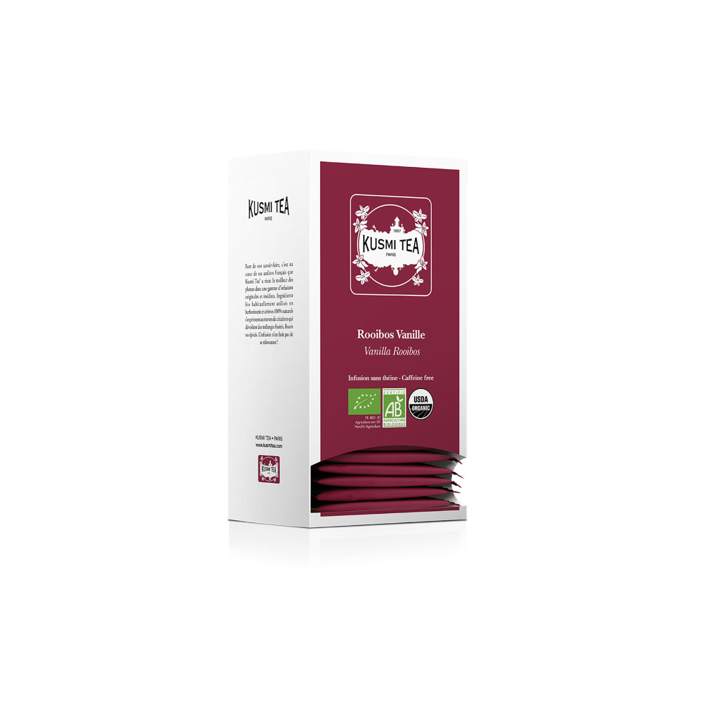 Infusion rooibos vanille bio Kusmi Tea 25 sachets