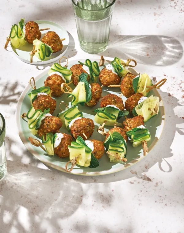 Les bouchées courgettes-menthe (24 pièces)