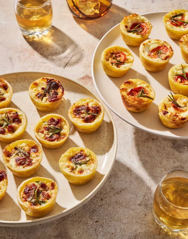 Les tartelettes chaudes végétariennes (25 pièces)