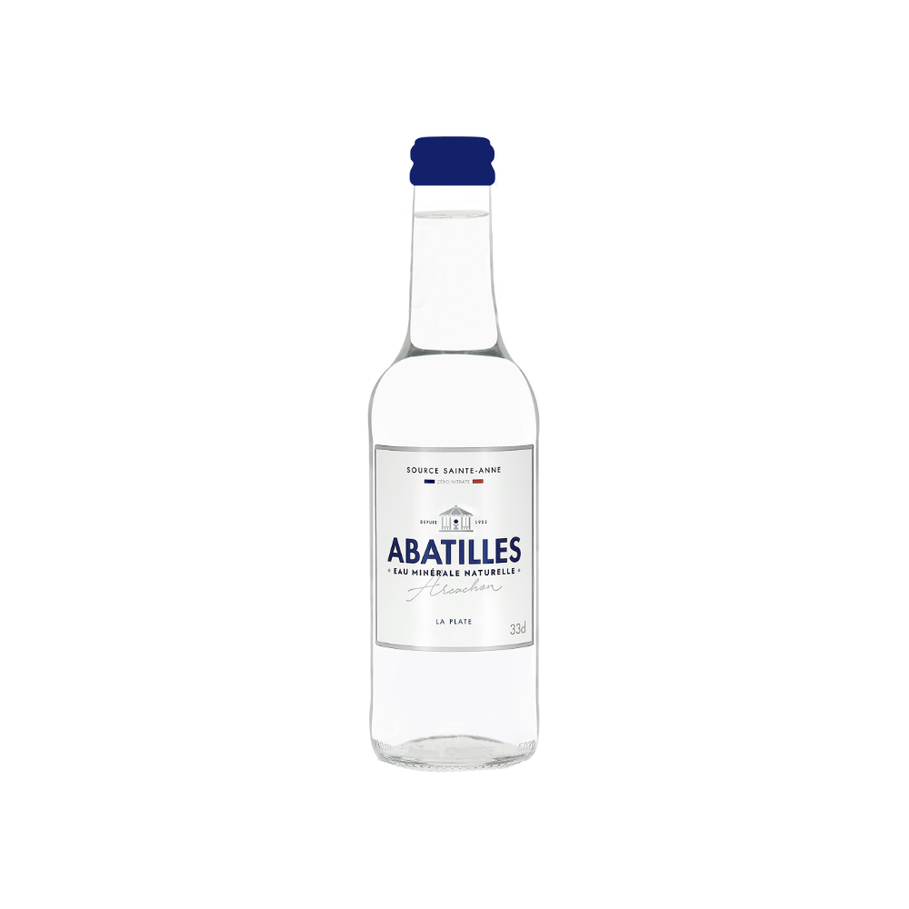 Eau plate Abatilles en verre perdu 33cl x 12
